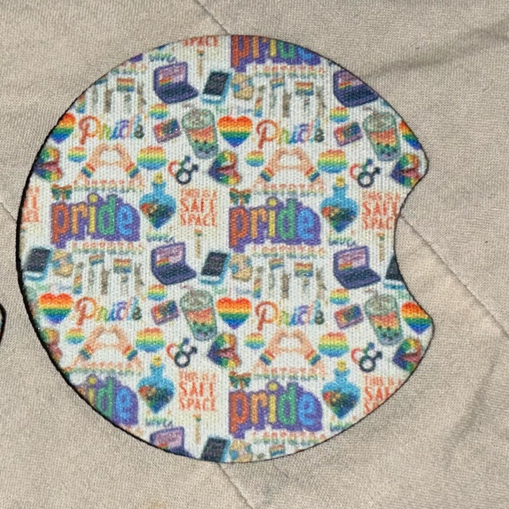 Pride LGBTQ Car Cup Holder Coasters